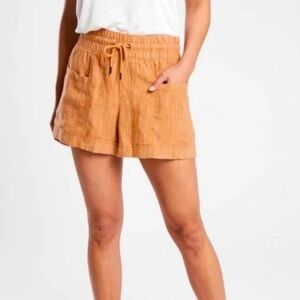 Athleta Cabo 4"  Shorts Women’s Plus Size Linen Shorts Size 20